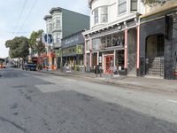 California, USA: City Streets Lined with Cafes and Storefronts
