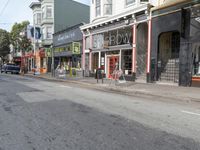 California, USA: City Streets Lined with Cafes and Storefronts