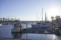 California USA Cityscape on Coastal Water