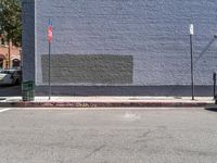 California, USA: Classic Brick Wall in the Art District