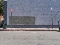 California, USA: Classic Brick Wall in the Art District