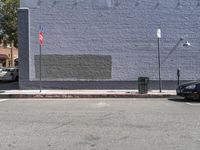 California, USA: Classic Brick Wall in the Art District