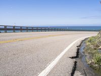 Coastal Road in California, USA: A Tranquil Ride Under a Clear Sky