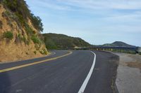 California USA Dawn: A Scenic Mountain Road