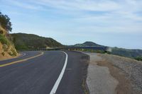 California USA Dawn: A Scenic Mountain Road