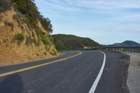 California USA Dawn: A Scenic Mountain Road