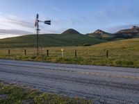 California, USA: Dawn on the Asphalt Road