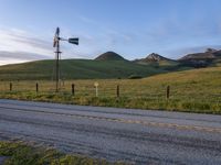 California, USA: Dawn on the Asphalt Road