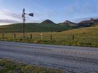 California, USA: Dawn on the Asphalt Road