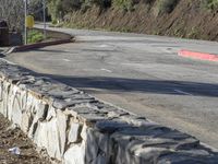 Scenic View of California Mountain Road in USA