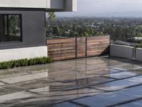 California USA Residential Area with Cloudy Sky