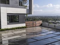 California USA Residential Area with Cloudy Sky