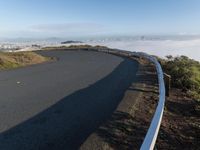 California, USA: A Road with Asphalt, Day and Clear Sky