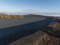 California, USA: A Road with Asphalt, Day and Clear Sky