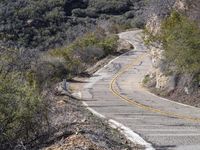 California USA: Road Through Mountains 001