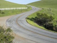 California, USA: Rural Landscape with Asphalt Road