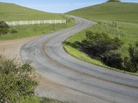 California, USA: Rural Landscape with Asphalt Road