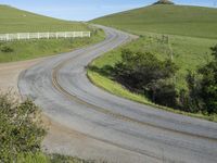 California, USA: Rural Landscape with Asphalt Road