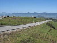 California USA Scenic Road in Grassy Pasture 002