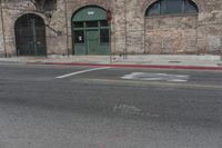 California USA Urban Infrastructure with Brick Walls