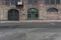 California Warehouse: A Brick Wall and Loading Dock