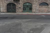California Warehouse: A Brick Wall and Loading Dock