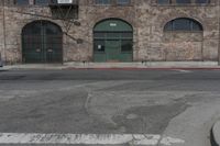 California Warehouse: A Brick Wall and Loading Dock