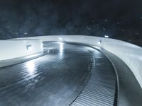 Winter in California: Snow-Covered Road Amidst Beautiful Scenery