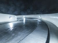 Winter in California: Snow-Covered Road Amidst Beautiful Scenery