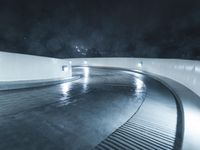 Winter in California: Snow-Covered Road Amidst Beautiful Scenery
