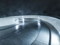 Winter in California: Snow-Covered Road Amidst Beautiful Scenery