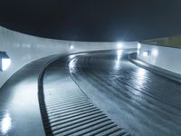 Winter in California: Snow-Covered Road Amidst Beautiful Scenery