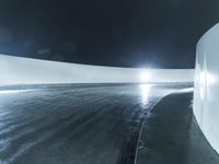 Winter in California: Snow-Covered Road Amidst Beautiful Scenery