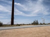 Californian Desert: Mojave with Electric Windmills