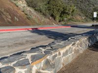 Californian Mountain Road: Daytime Views of Nature