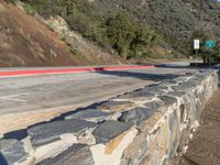 Californian Mountain Road: Daytime Views of Nature