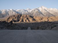 California's Alabama Hills: Dawn at the Dirt Road Intersection