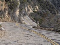 California's Winding Road: Through Low Mountains and Rugged Terrain