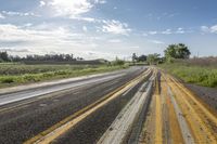 there is no image to describe on this page, just a yellow road with yellow stripes