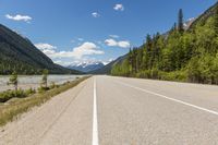 Canada Landscape: Low Clouds and Clear Sky