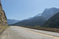 Canada Landscape: Mountain with Clear Sky