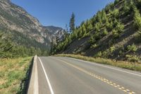 Canada Landscape: Mountain, Forest, Road 001