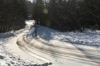 Canada Landscape: Water, Forest, and Snow