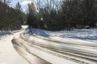 Canada Landscape: Water, Forest, and Snow