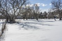 Canada Nature Scene: Frozen Lake Snow 001