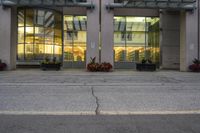 Canada's Office Building in the City at Night