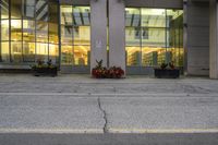 Canada's Office Building in the City at Night