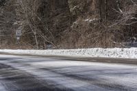 Canada Ontario Forest Snow Road 001