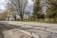 Canada Ontario: Rural Landscape with Sunlit Road