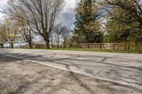 Canada Ontario: Rural Landscape with Sunlit Road